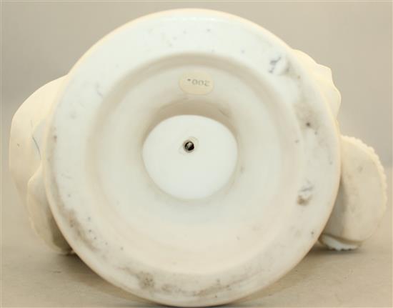 An English parian bust of Nelson, probably Coalport, c.1860, 31cm